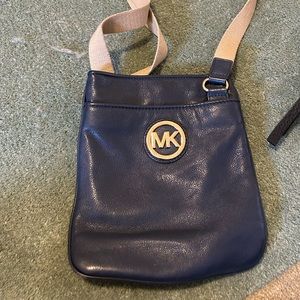 Michael Kors Blue Over the Shoulder Bag